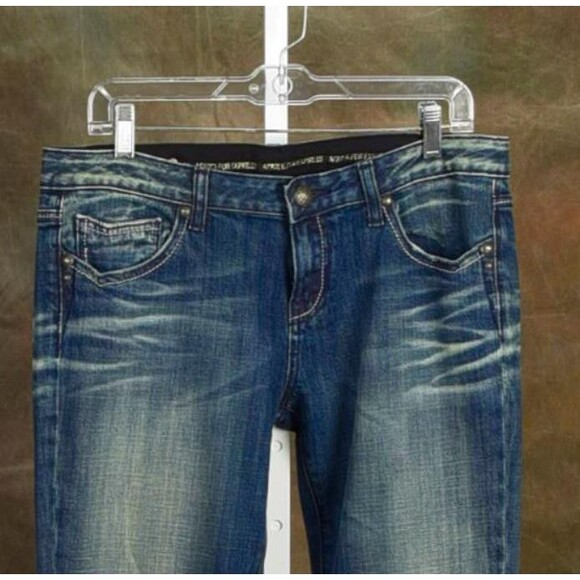ReRock for Express Distressed Faded Boot Cut Size 12 R NWT - Picture 3 of 4